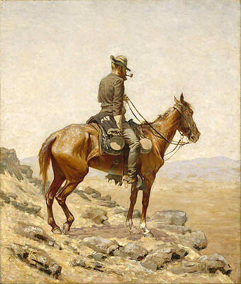 The Lookout Print by Frederic Remington