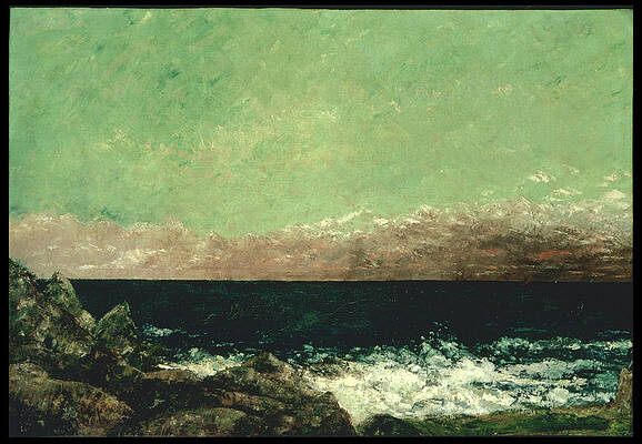 The Mediterranean Print by Gustave Courbet