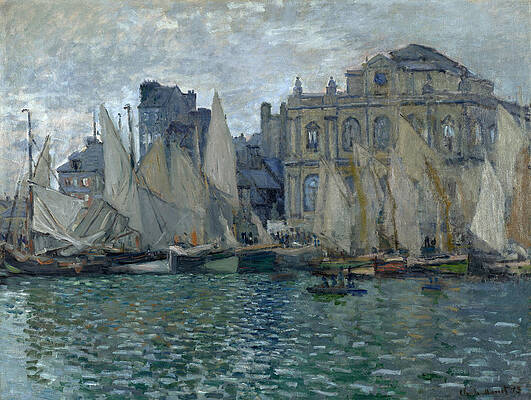 The Museum at Le Havre Print by Claude Monet