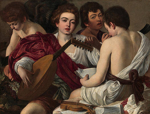 The Musicians Print by Caravaggio