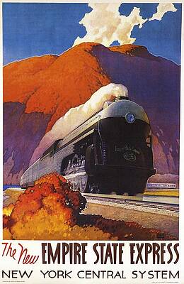 Nature Digital Art - The New Empire State Express by Georgia Clare