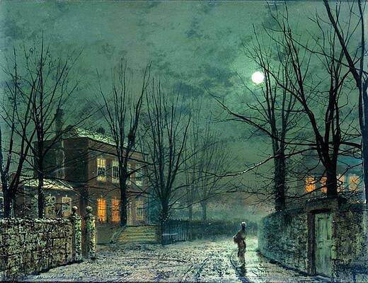 The Old Hall Under Moonlight by Pam Neilands The Old Hall Under Moonlight by Pam Neilands