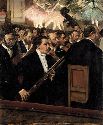 The Orchestra at the Opera Print by Edgar Degas