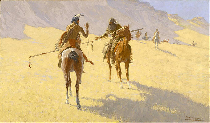 The Parley Print by Frederic Remington