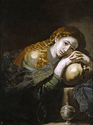 The Penitent Magdalene Print by Jusepe de Ribera