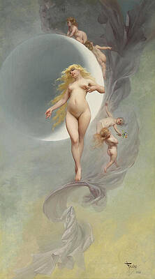 The Planet Venus Print by Luis Ricardo Falero