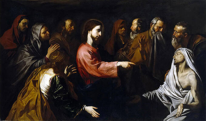 The Raising of Lazarus Print by Jusepe de Ribera