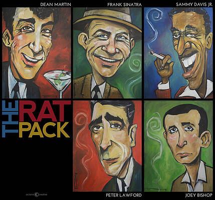 Wall Art - Painting - The Rat Pack by Tim Nyberg