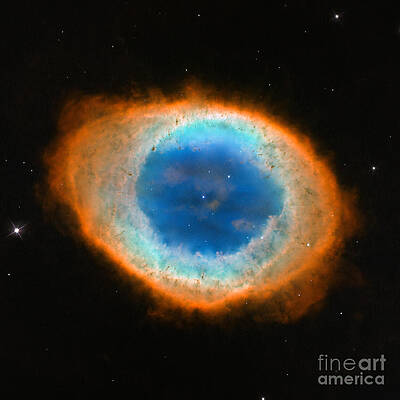 Wall Art - Photograph - The Ring Nebula, Messier 57 by Science Source