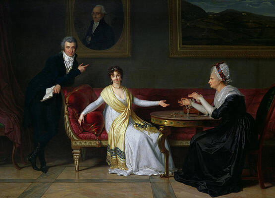 Wall Art - Painting - The Salucci family by Louis Gauffier