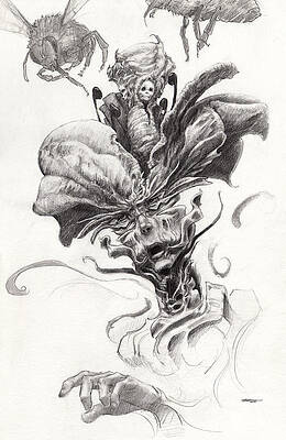 Wall Art - Drawing - The Scientist by Ethan Harris