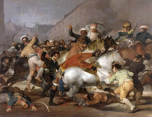 The Second of May 1808. The Charge of the Mamelukes Print by Francisco Goya