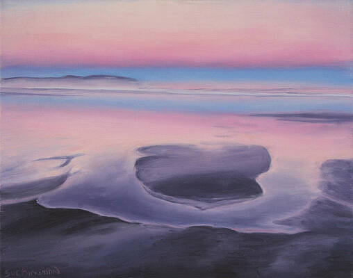 The Shore at Dusk by Sue Birkenshaw