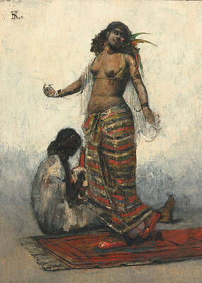 The Slave Girl Print by Henri Regnault