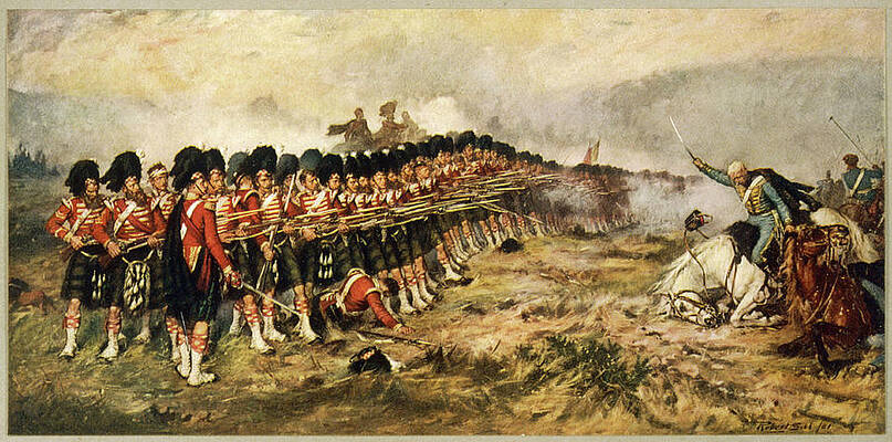 The 'thin Red Line' Of The  93rd by Mary Evans Picture Library