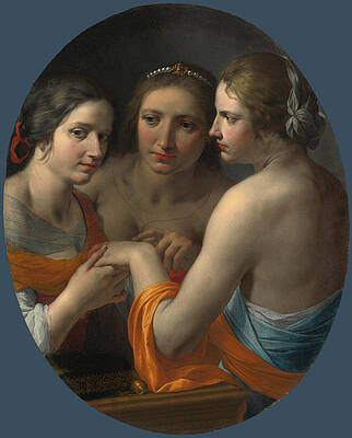 The Three Graces Print by Giovanni Martinelli