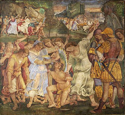 The Triumph of Chastity. Love Disarmed and Bound Print by Luca Signorelli