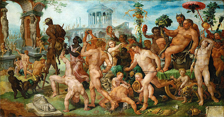 The Triumphal Procession of Bacchus Print by Maerten van Heemskerck