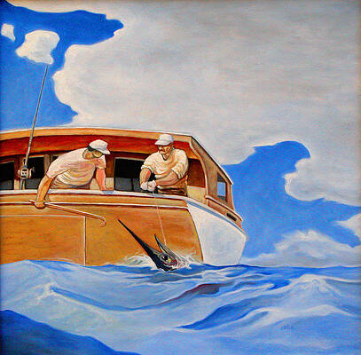 Sport Fishing Boat Paintings for Sale (Page #5 of 8) - Fine Art America