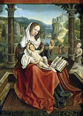 The Virgin and Child Print by Bernard van Orley