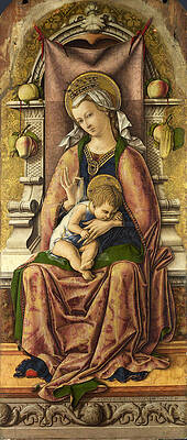 The Virgin And Child Print by Carlo Crivelli