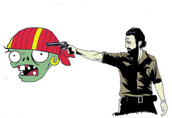 Plants VS Zombies Drawing by Heaven Rippin - Fine Art America