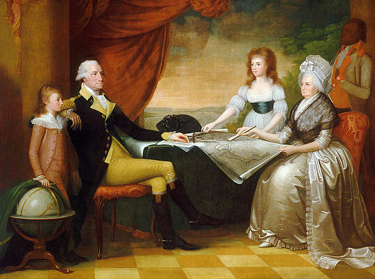 The Washington Family Print by Edward Savage