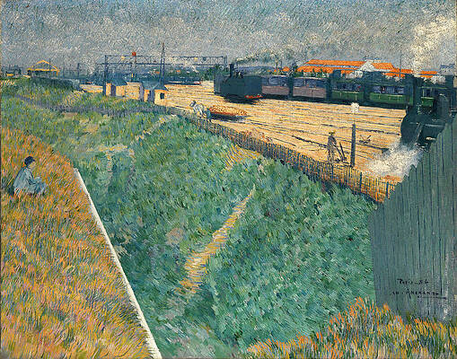 The Western Railway at its Exit from Paris Print by Charles Angrand