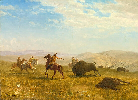 The Wild West Print by Albert Bierstadt