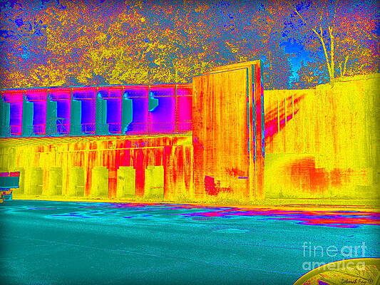 Thermogram Abstract of Train Bridge by Deborah North