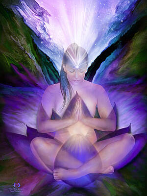 Third Eye Chakra Goddess by Carol Cavalaris Third Eye Chakra Goddess by Carol Cavalaris