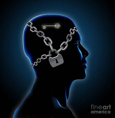Wall Art - Photograph - Thoughts Locked by Mike Agliolo