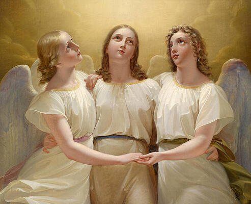 Three guardian angels Print by Franz Kadlik Three guardian angels Print by Franz Kadlik