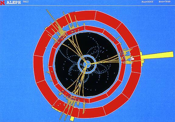 Wall Art - Photograph - Three-jet Event Detected By Aleph At Cern by Science Photo Library