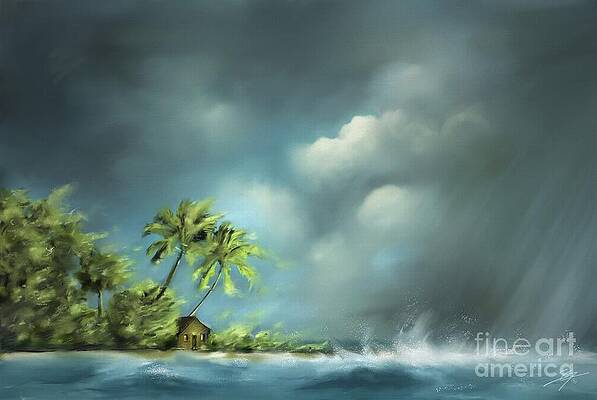 Thunderstorm at Jupiter Beach by Artist ForYou Thunderstorm at Jupiter Beach by Artist ForYou