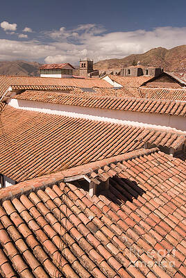 Wall Art - Photograph - Tile Roofs, Cusco, Peru by William H. Mullins