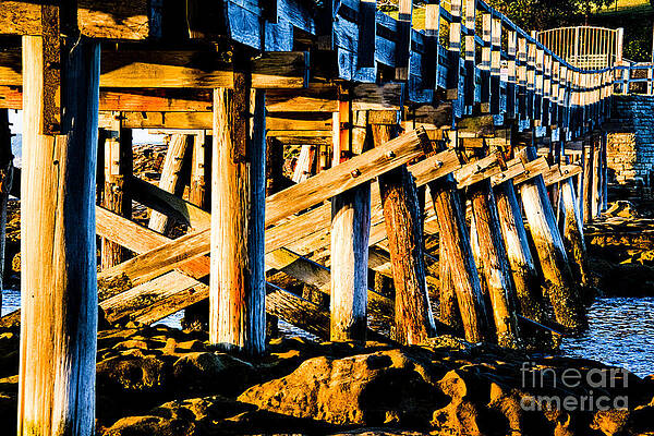 Timber Bridge to Bare Island B by Peter Kneen Timber Bridge to Bare Island B by Peter Kneen