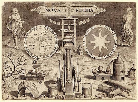 Wall Art - Photograph - Title Page Of 'nova Reperta' by Science Photo Library