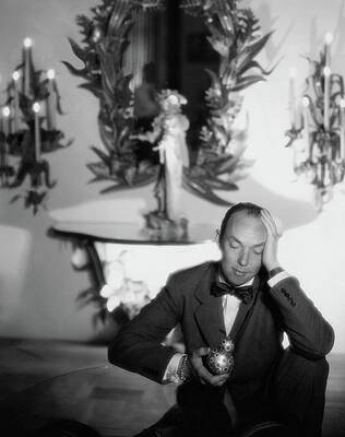 Wall Art - Photograph - Tony Duquette Wearing A Tuxedo by George Platt Lynes