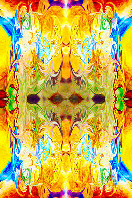 Wall Art - Mixed Media - Tony's Tower Abstract Pattern Artwork by Tony Witkowski by Omaste Witkowski