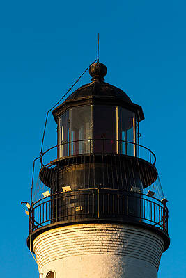 Wall Art - Photograph - Top of the Key West Lighthouse  by Ed Gleichman
