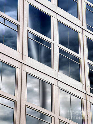 Wall Art - Photograph - Tornado Approaching High Rise Building by Mike Agliolo