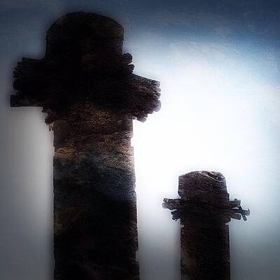 Wall Art - Photograph - Totem Ghosts --- Check Out More Of My by Mark David Gerson