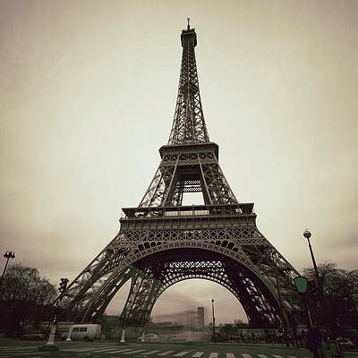 Wall Art - Photograph - Tour Eiffel Of Paris, Vintage by Zodebala