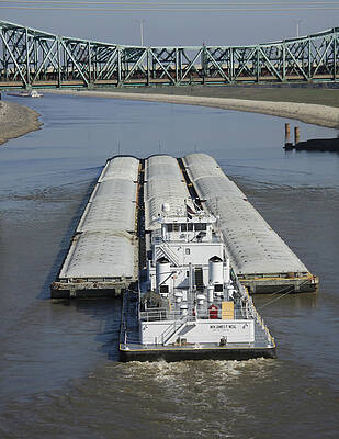 Towboat James Neal in the Chain of Rocks Canal by Garry McMichael Towboat James Neal in the Chain of Rocks Canal by Garry McMichael