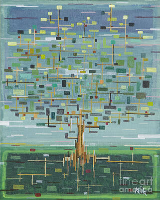 Wall Art - Painting - Tree by Mark Blome