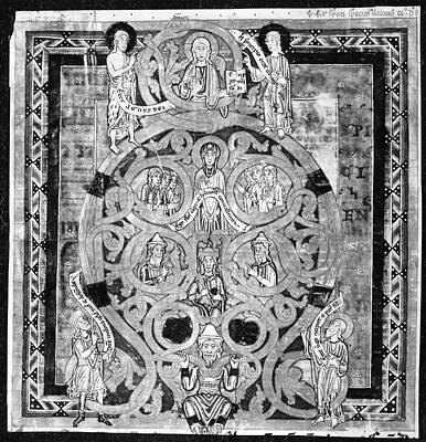 Wall Art - Painting - Tree Of Jesse, C1120 by Granger