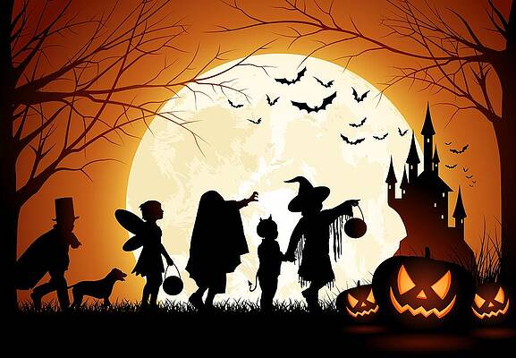 Scary Halloween Horror Pumpkin Face Sticker by Philipp Rietz - Pixels