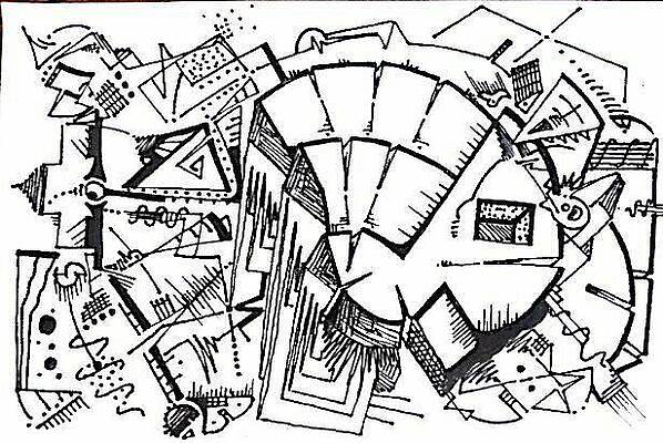 Wall Art - Drawing - Tuesday by Daniel Rustad