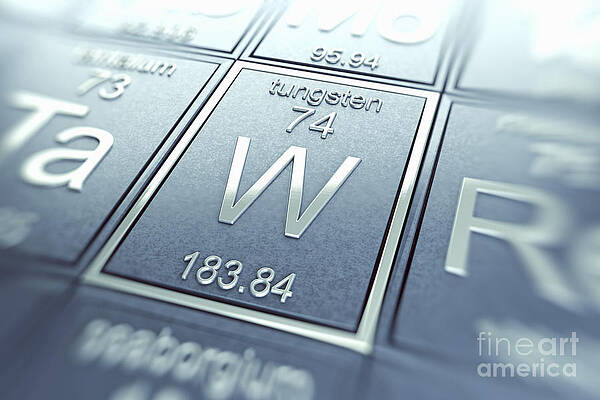 Wall Art - Photograph - Tungsten Chemical Element by Science Picture Co